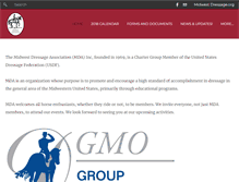 Tablet Screenshot of midwestdressage.org